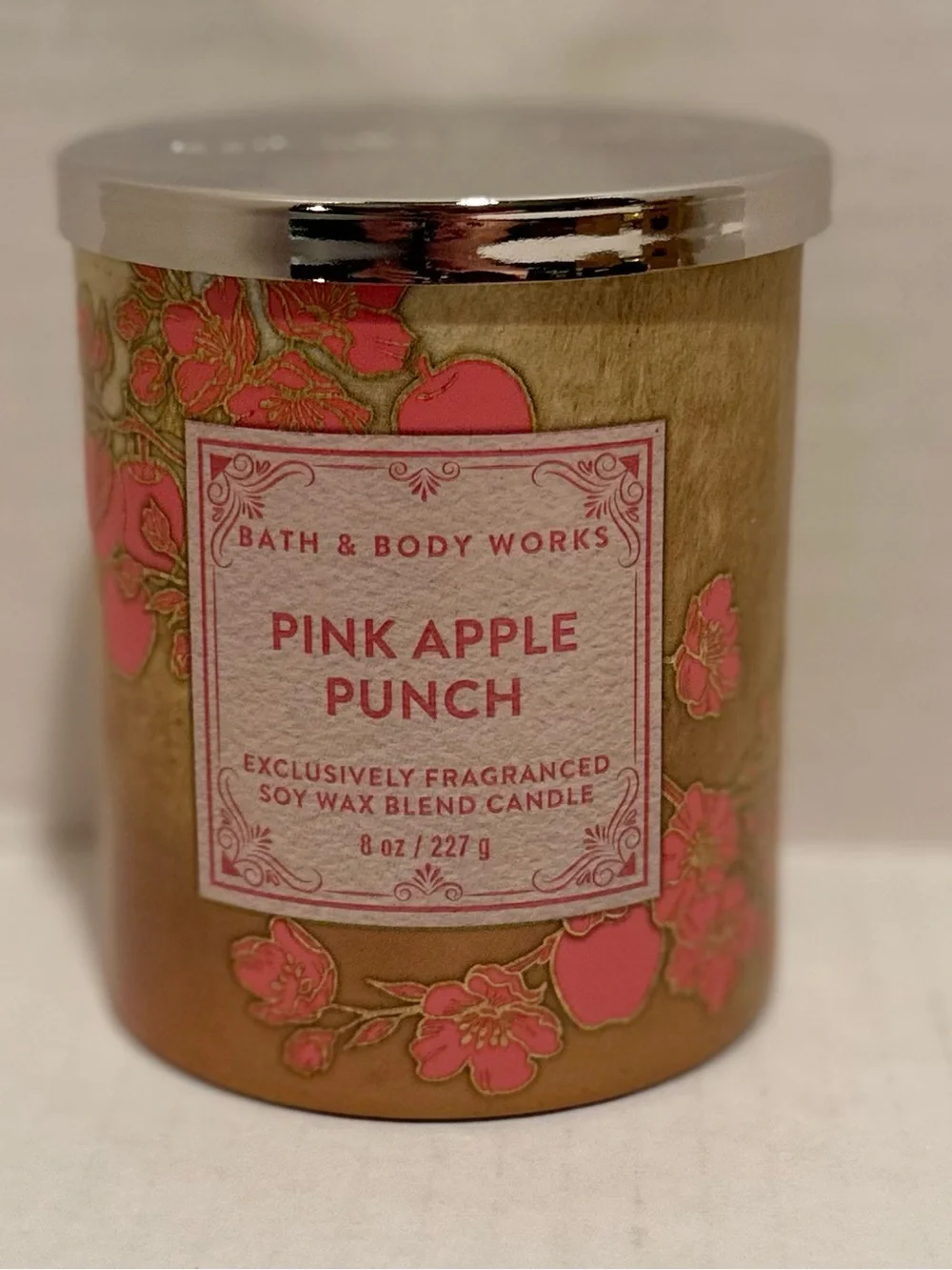 Bath & Body NEW Pink Apple Punch Single Wick Candle